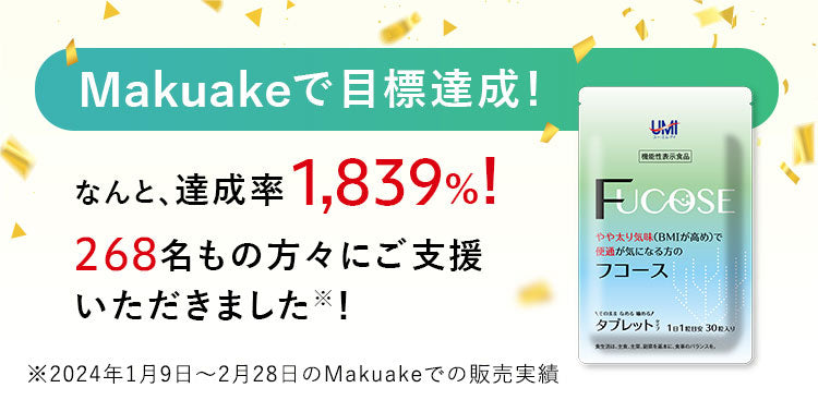 makuakeで目標達成！