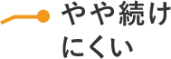 やや続けにくい